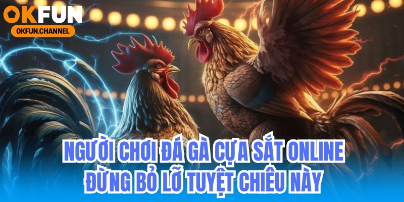 Người chơi đá gà cựa sắt online đừng bỏ lỡ tuyệt chiêu này!